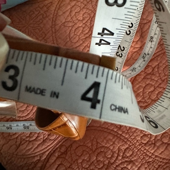 Mercedes Castillo Mildred PVC & Croc-Embossed Leather Tan and Brown Mules, 7.5 - Picture 13 of 15